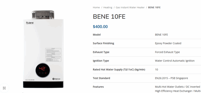 Gas Water Heater in Singapore: A Comprehensive Guide to Choosing the Right One